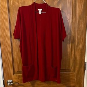 Chico's Vibrant Red Knit Top